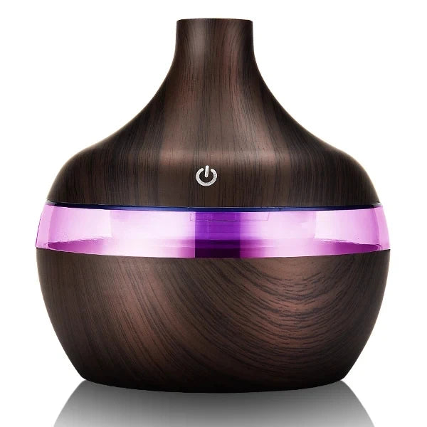 Umidificador Difusor de Aromas Ultrassônico | Névoa Fria e Aromaterapia 300ml