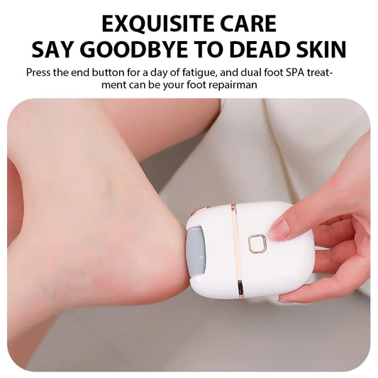 Lixa Elétrica Recarregável para Pés | Remove Calosidades, Pele Morta e Rachaduras