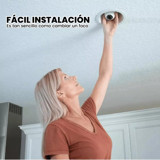 Cámara bombillo 360 wifi de seguridad