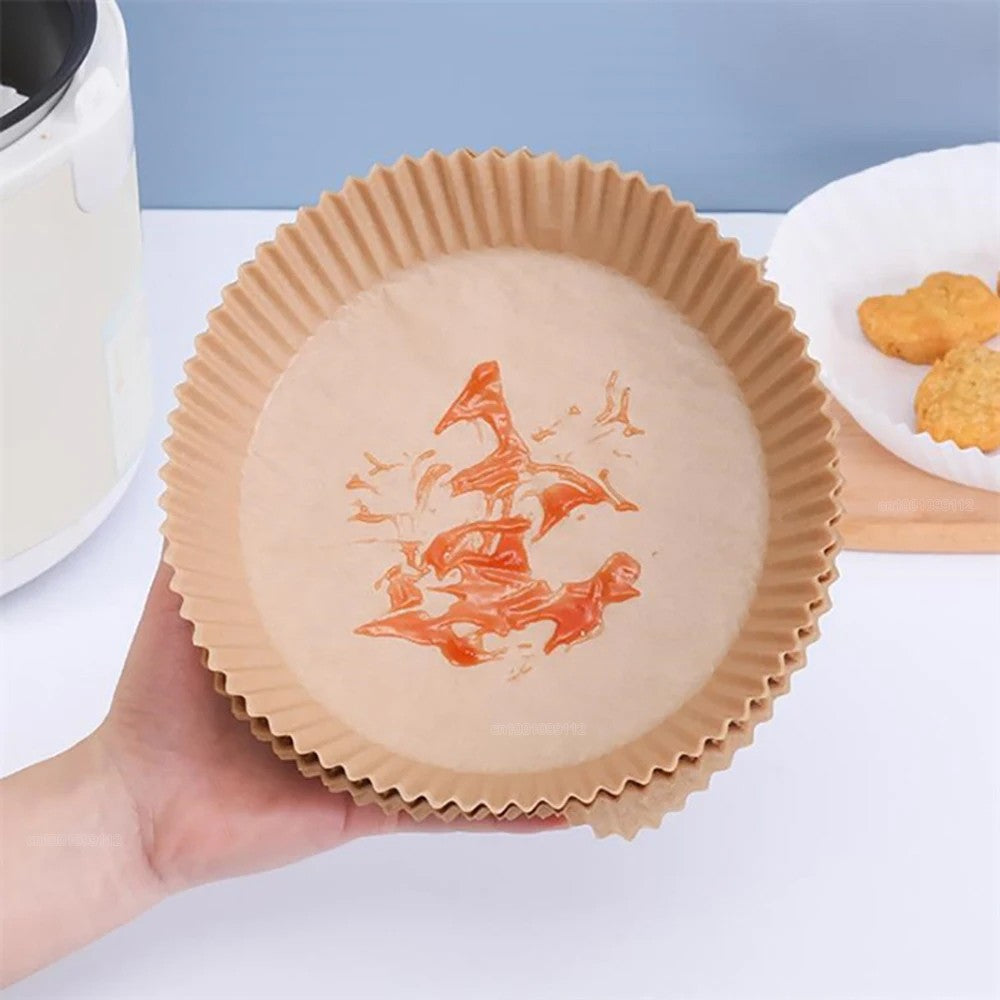 Papel Descartável para Air Fryer – Antiaderente, Ecológico e Prático
