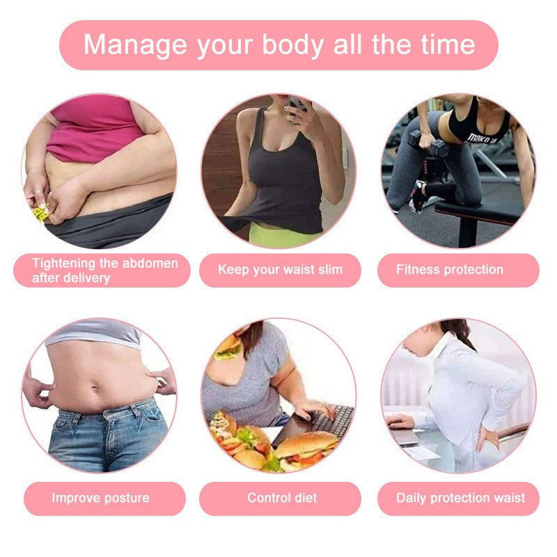 Entrenador de cintura, moldeador de cuerpo adelgazante, cinturón de Fitness para