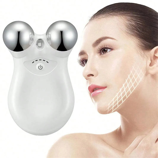 Massageador Facial EMS de Microcorrente | Lifting, Firmeza e Radiofrequência