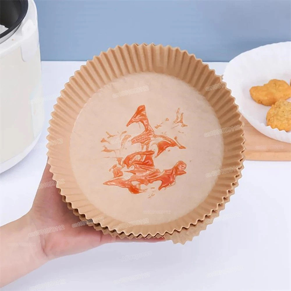 Papel Descartável para Air Fryer – Antiaderente, Ecológico e Prático